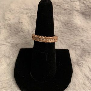 Rose Gold CZ ring. Size 9